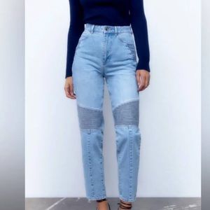 Zara mom biker jeans